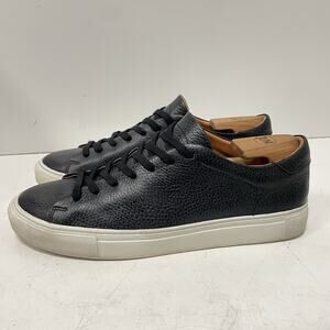 Beckett Simonon Shoes Trainers Black Pebbled Leather Men’s 9.5 Sneakers
